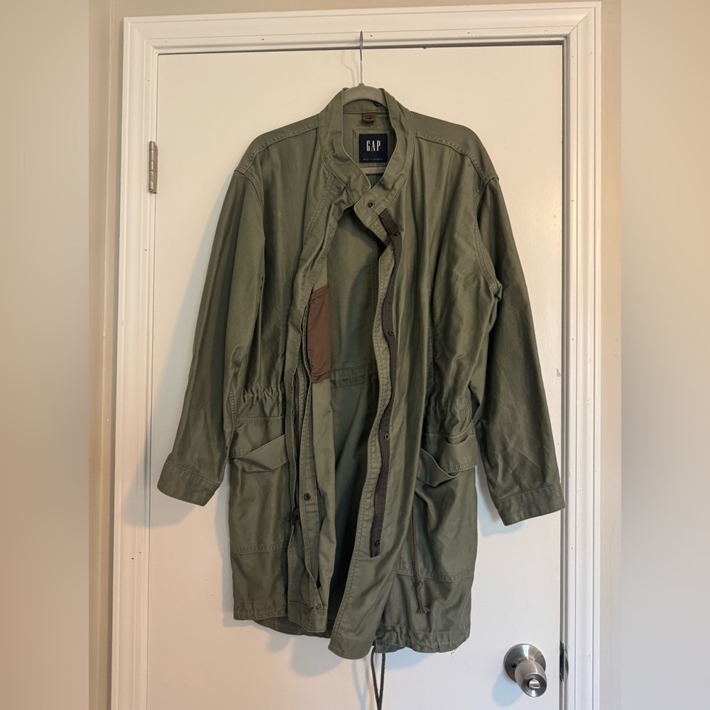 GAP Army Green Parka Jacket - Women's